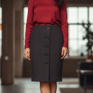 Banana Republic button down wrap around grey size 14